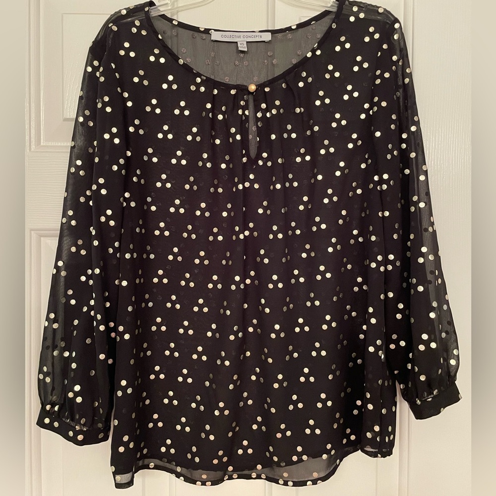 Gold Dot Blouse